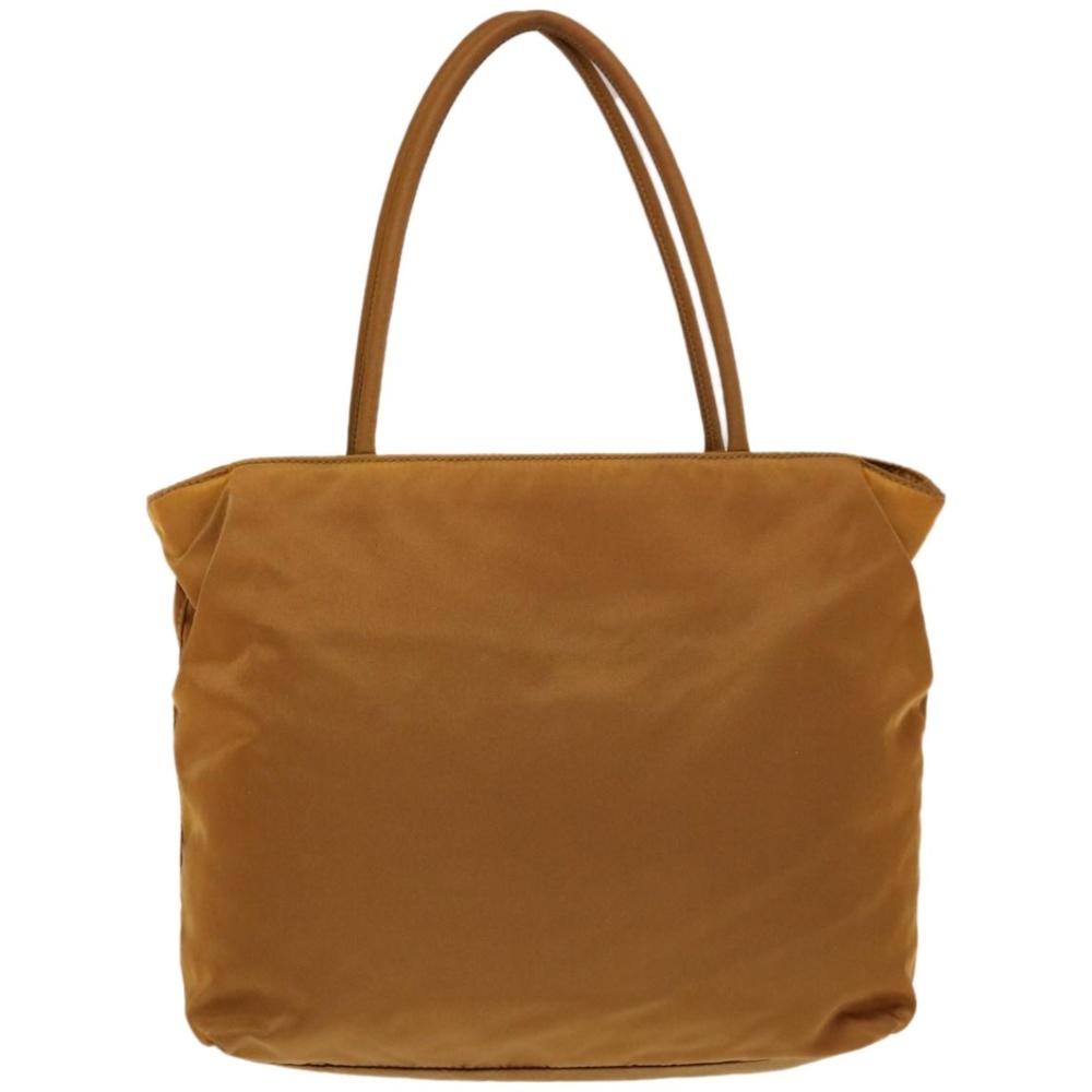 PRADA Hand Bag Nylon Bronze Auth ac2765 - Picture 2 of 16
